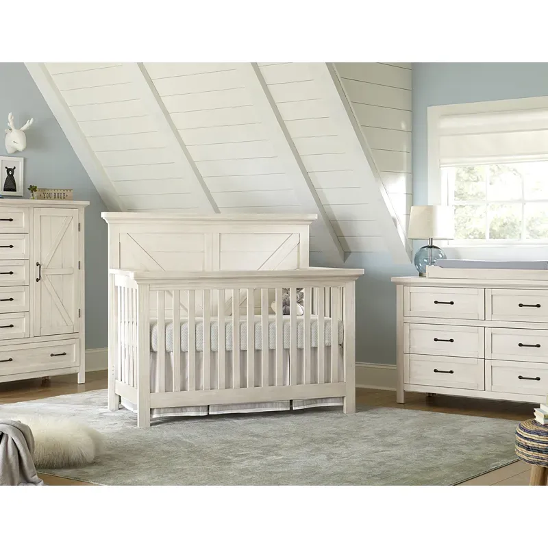 Westfield 4-in-1 Convertible Crib - Brushed White