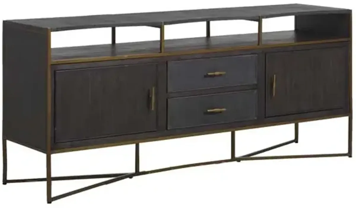 Jameson Media Cabinet, Natural Black