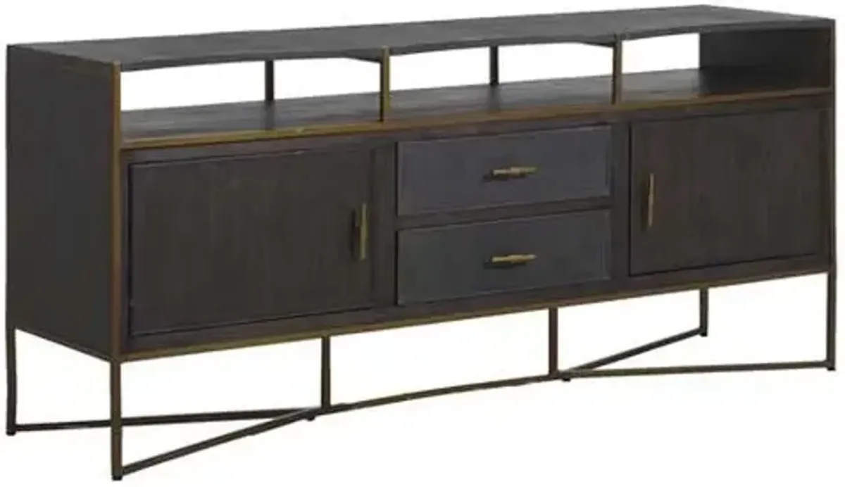 Jameson Media Cabinet - Natural Black - Gabby