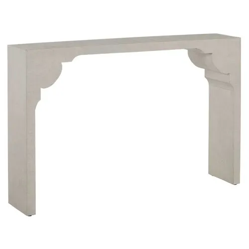 Dorry Console Table - White Seagrass - Gabby