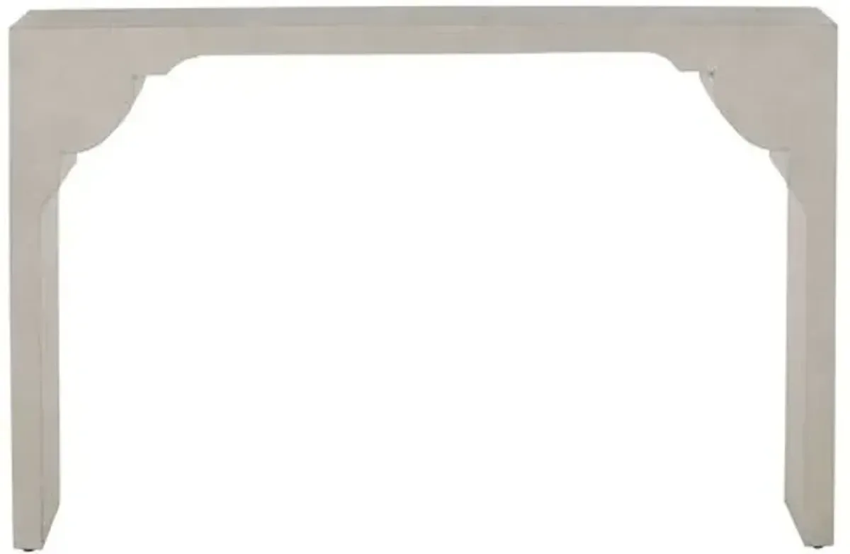 Dorry Console Table - White Seagrass - Gabby