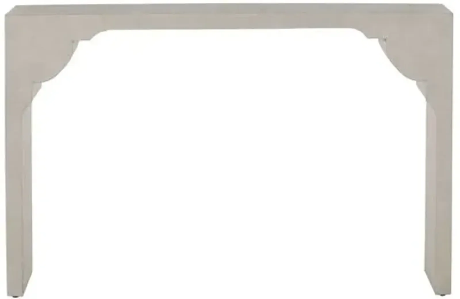 Dorry Console Table - White Seagrass - Gabby