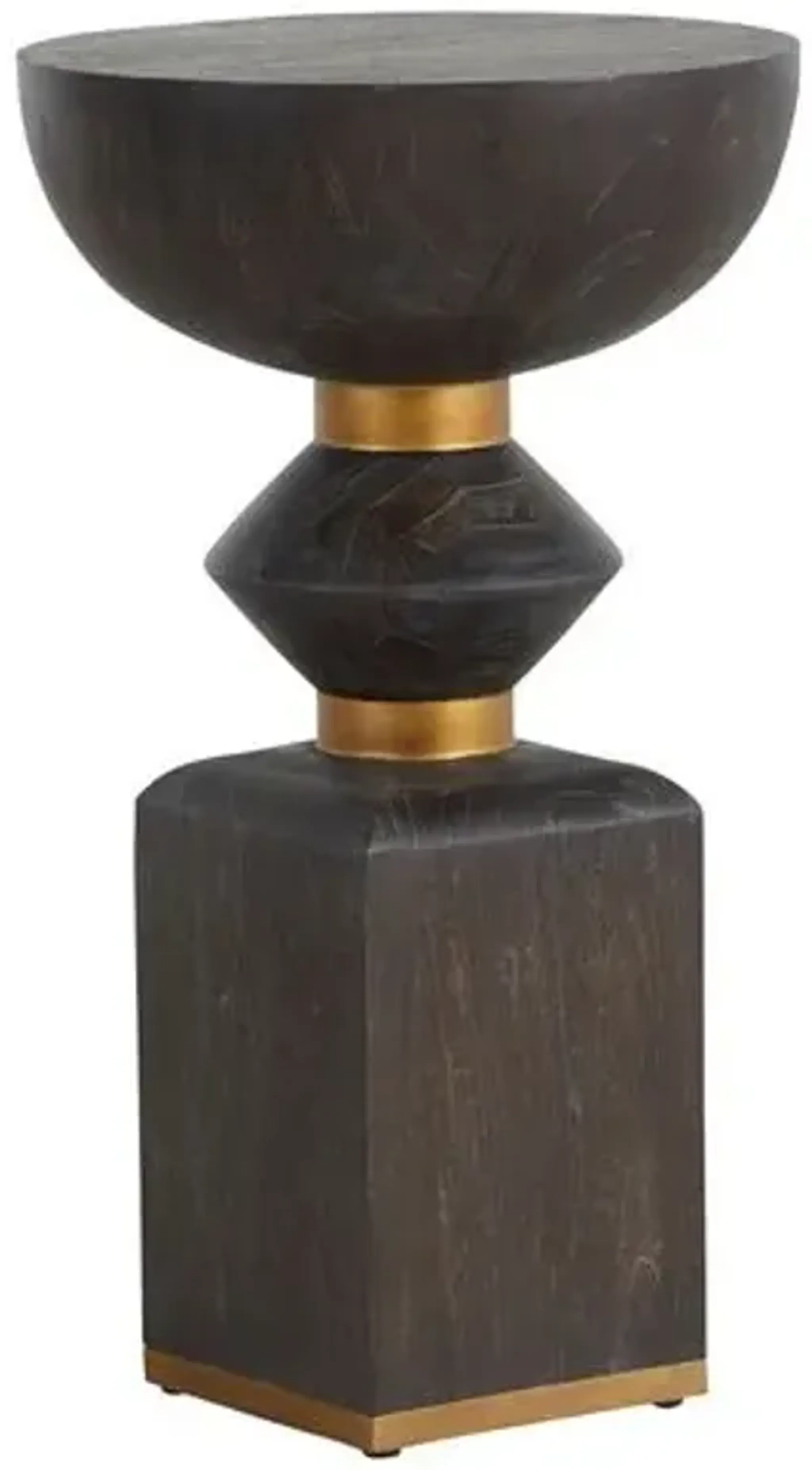 Norris Drinking Table Cerused Blackgold Gabby One Kings Lane ...