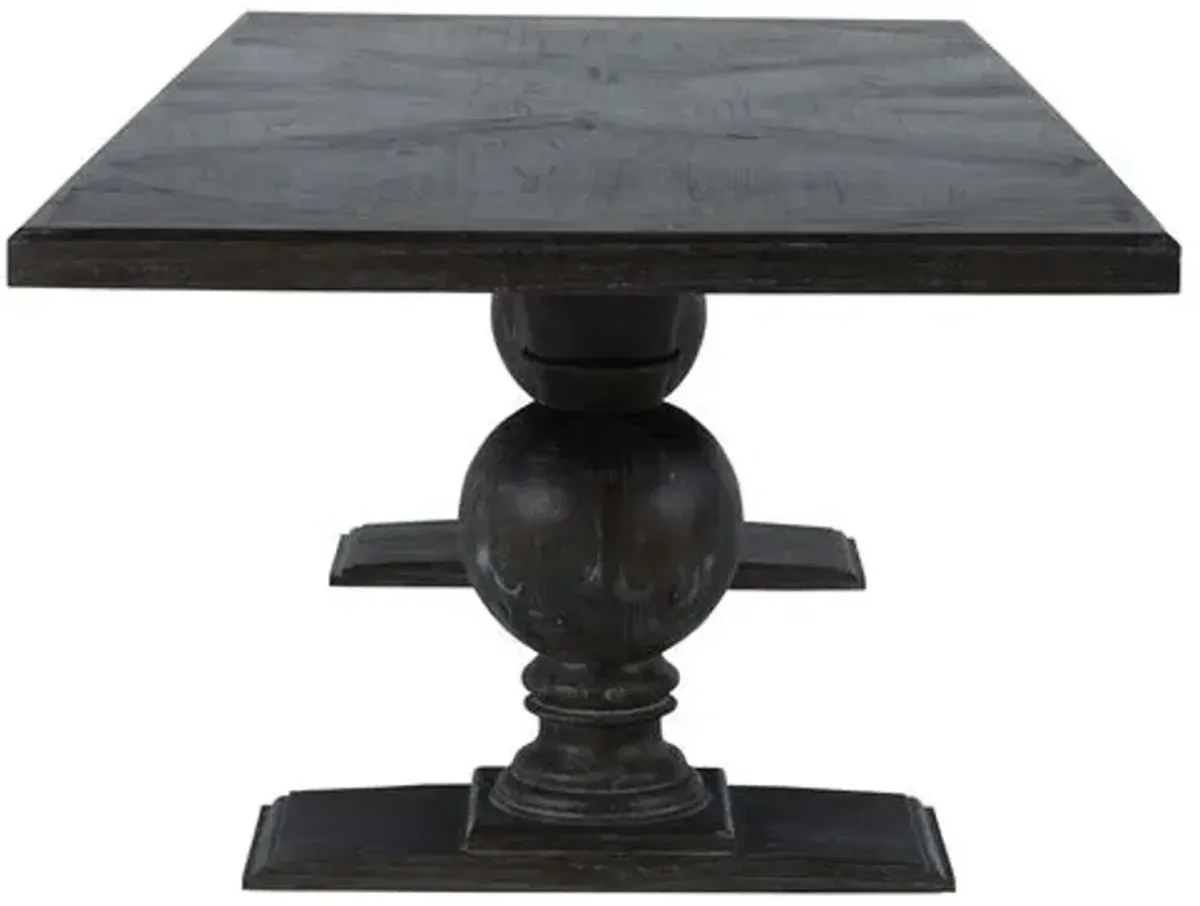 Matthew 105" Dining Table - Cerused Ash - Gabby