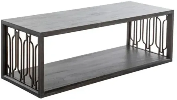 Ainsworth Coffee Table - Forest Black/Antique Bronze - Gabby