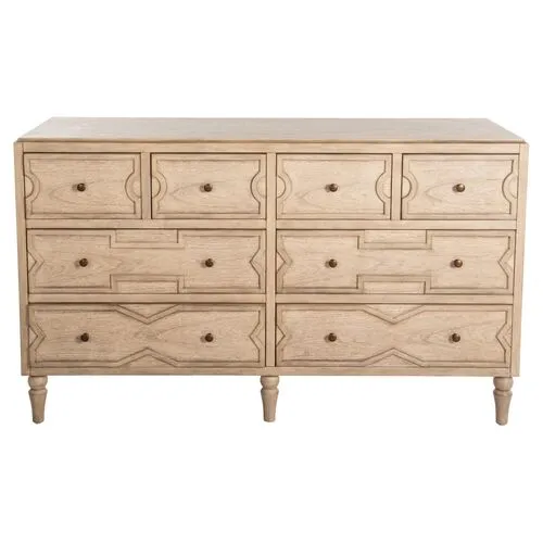 Everest 8-Drawer Dresser - Blonde Natural - Gabby - Beige