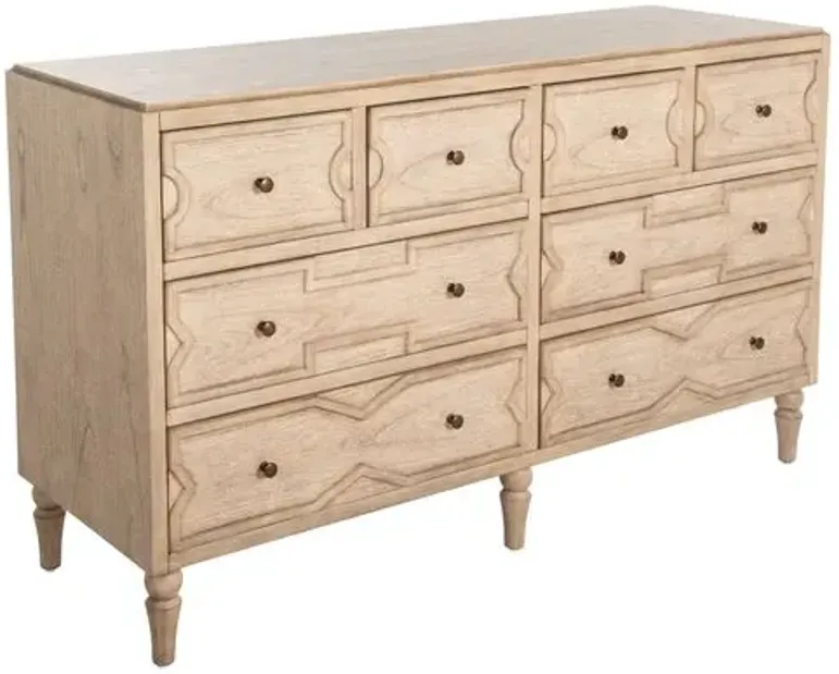 Everest 8-Drawer Dresser - Blonde Natural - Gabby - Beige