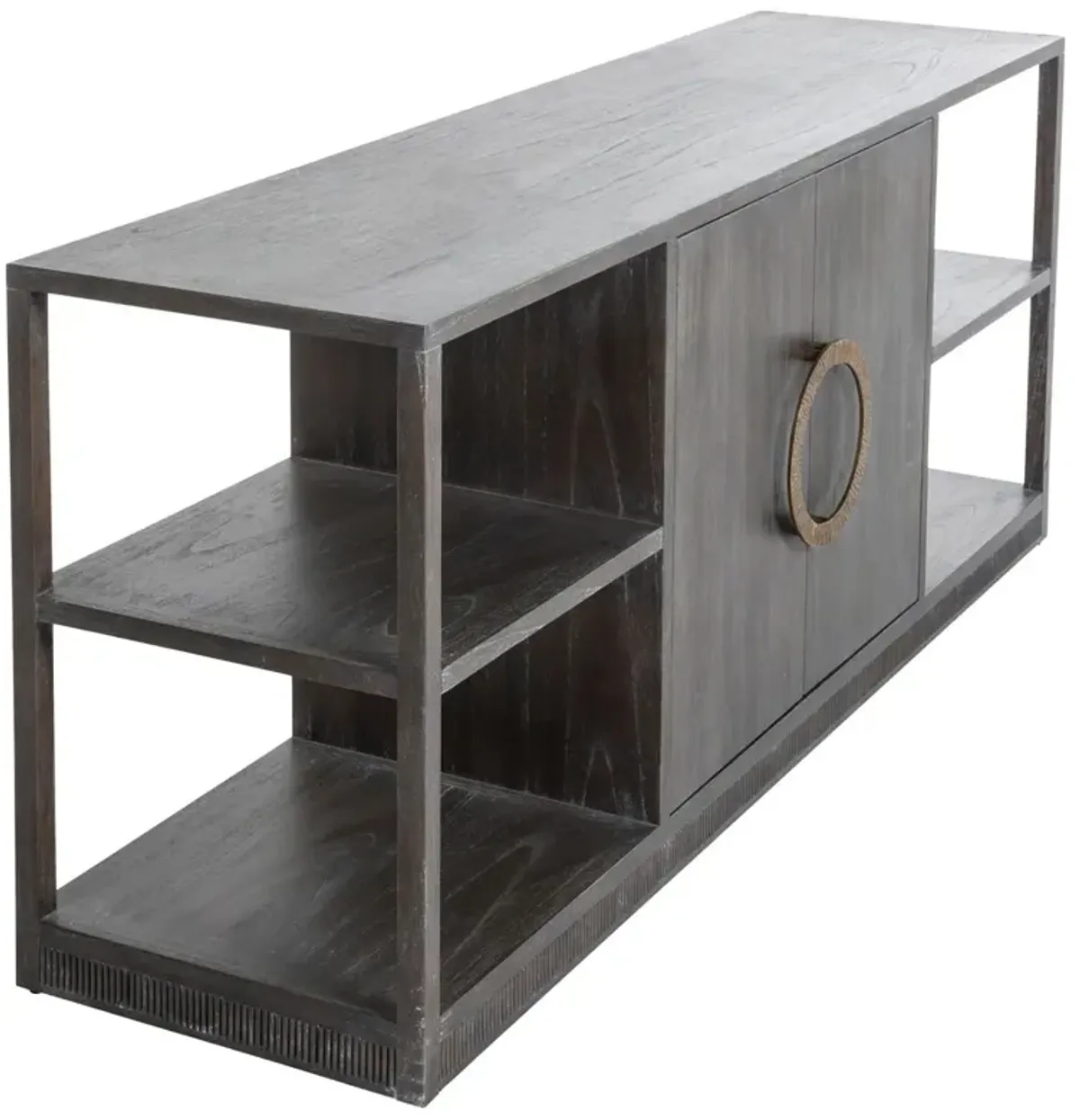 Chrei Media Console, Cerused Ash/Stained Brass