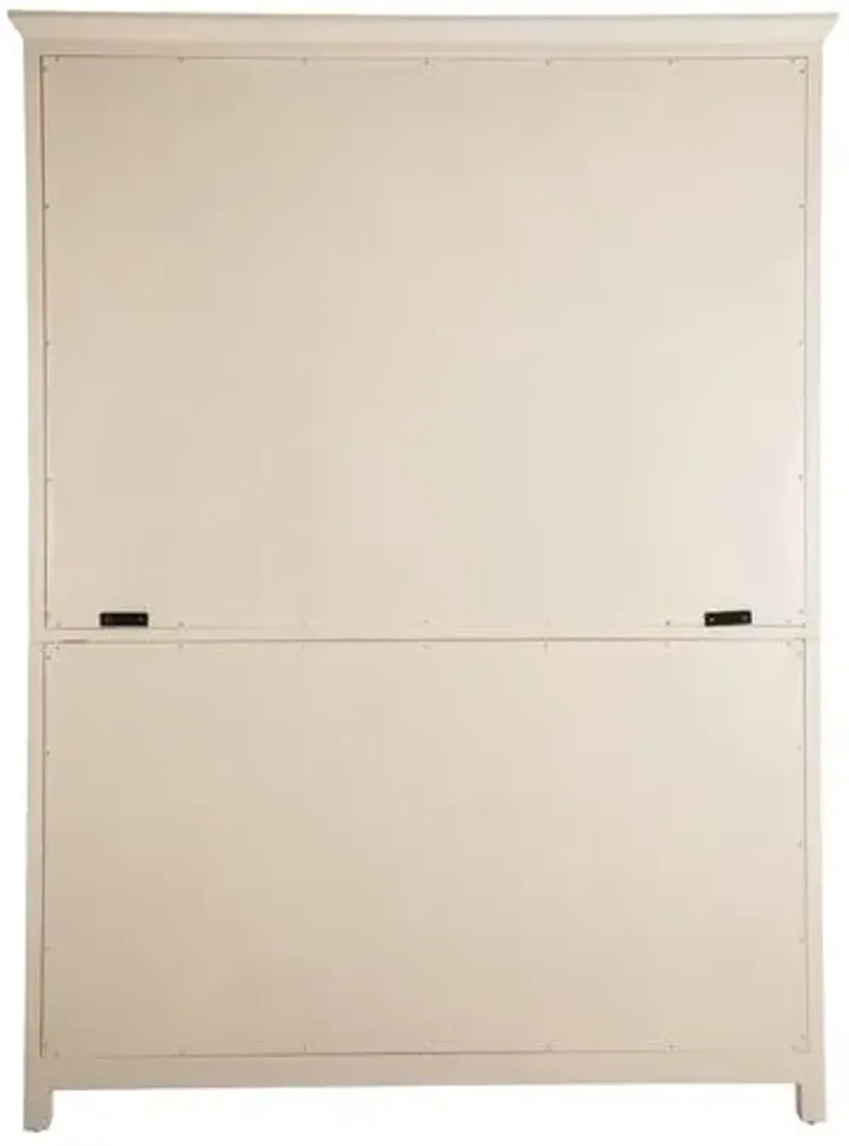 Edison Cerused Cabinet - White/Natural Bay - Gabby