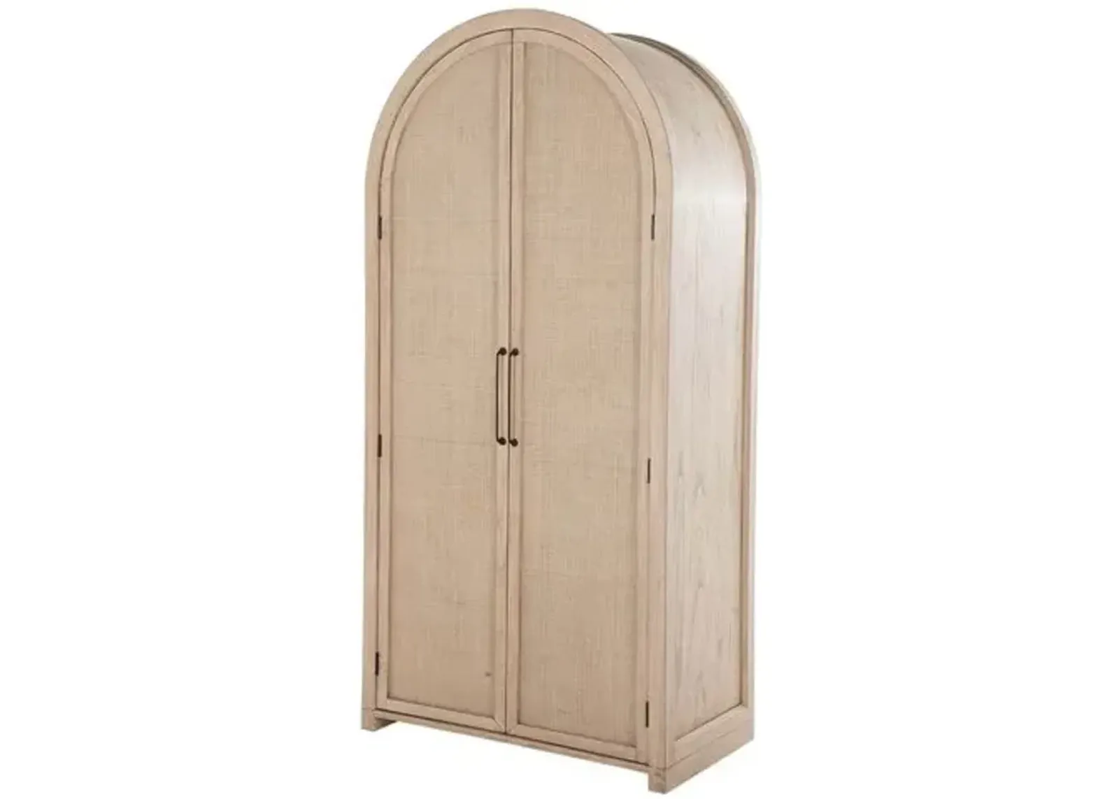 Elba Tall Arched Cabinet - Blonde Natural - Gabby - Handcrafted - Beige