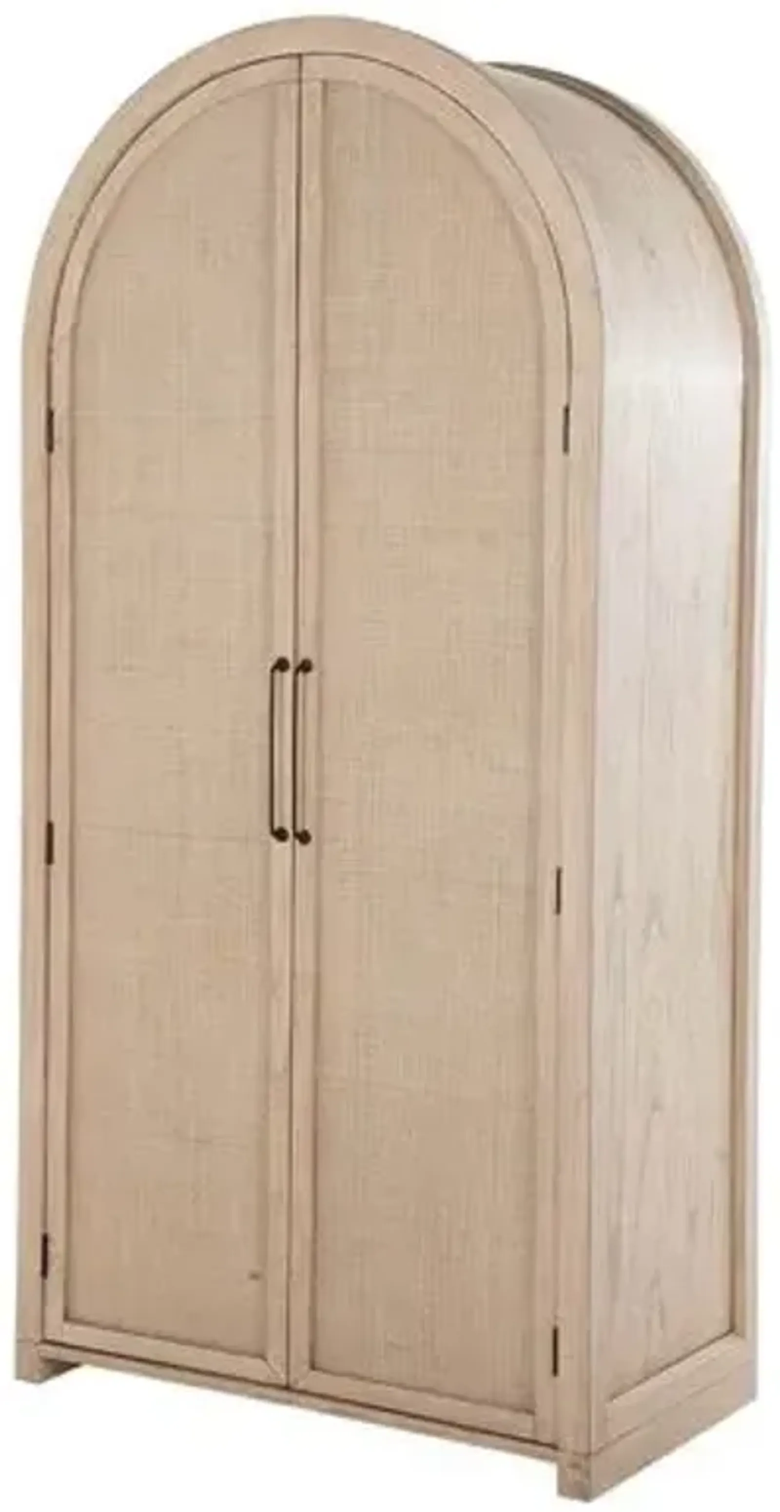 Elba Tall Arched Cabinet - Blonde Natural - Gabby - Handcrafted - Beige