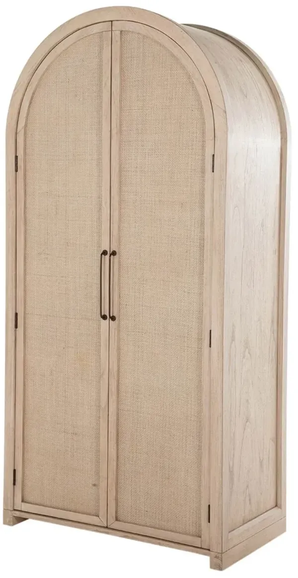 Elba Tall Arched Cabinet, Blonde Natural
