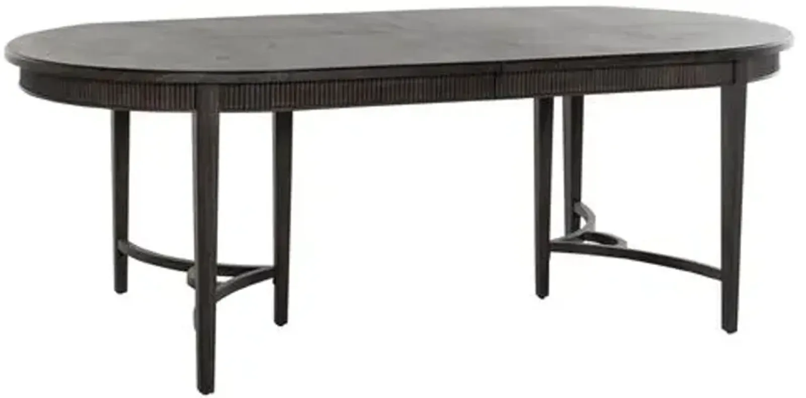 Whitlock 86" Dining Table - Cerused Forest Black - Gabby