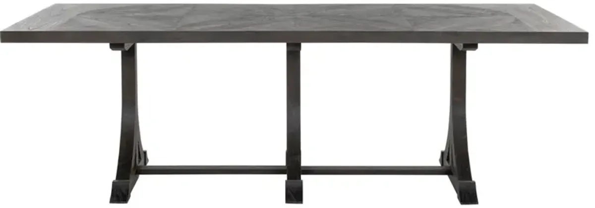 Adams 94" Dining Table - Cerused Forest Black - Gabby - Handcrafted