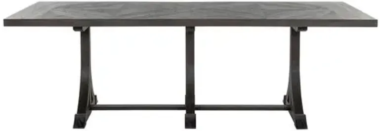 Adams 94" Dining Table - Cerused Forest Black - Gabby - Handcrafted