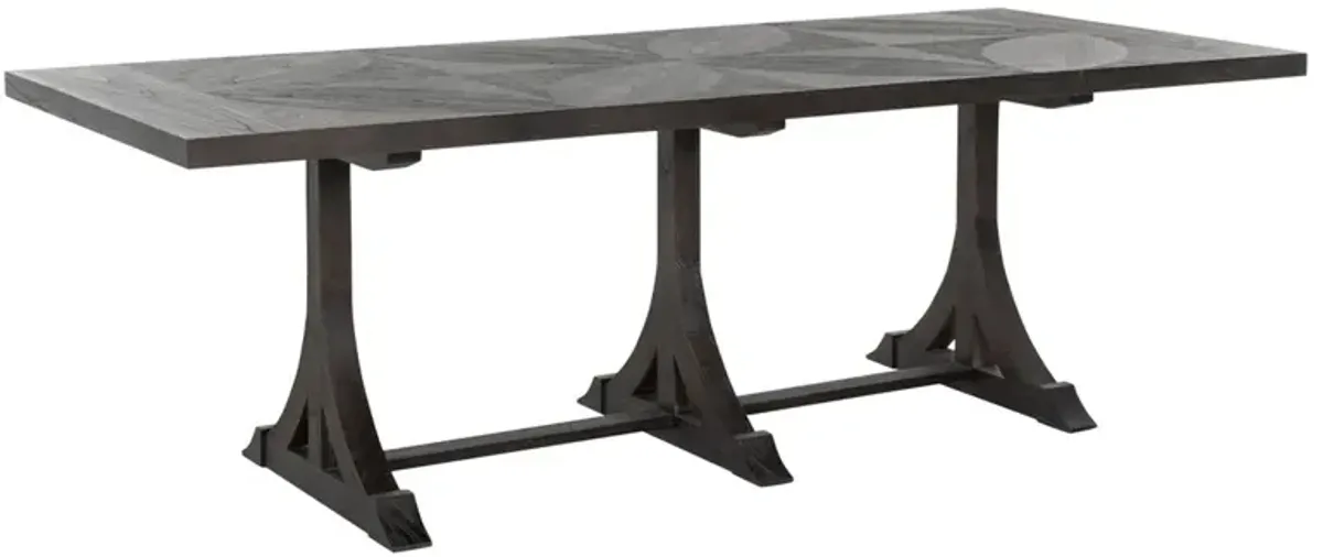 Adams 94" Dining Table - Cerused Forest Black - Gabby - Handcrafted
