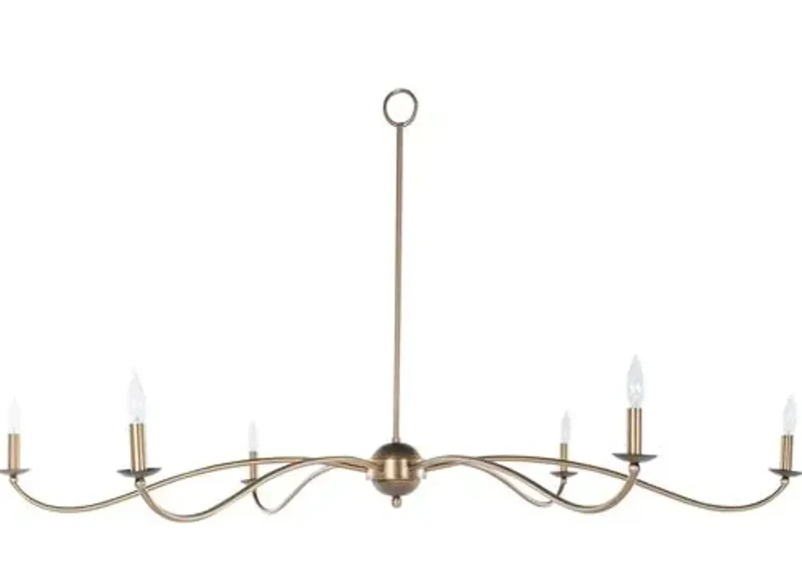 Irvine Chandelier - Rubbed Bronze/Antique Brass - Gabby - Gold