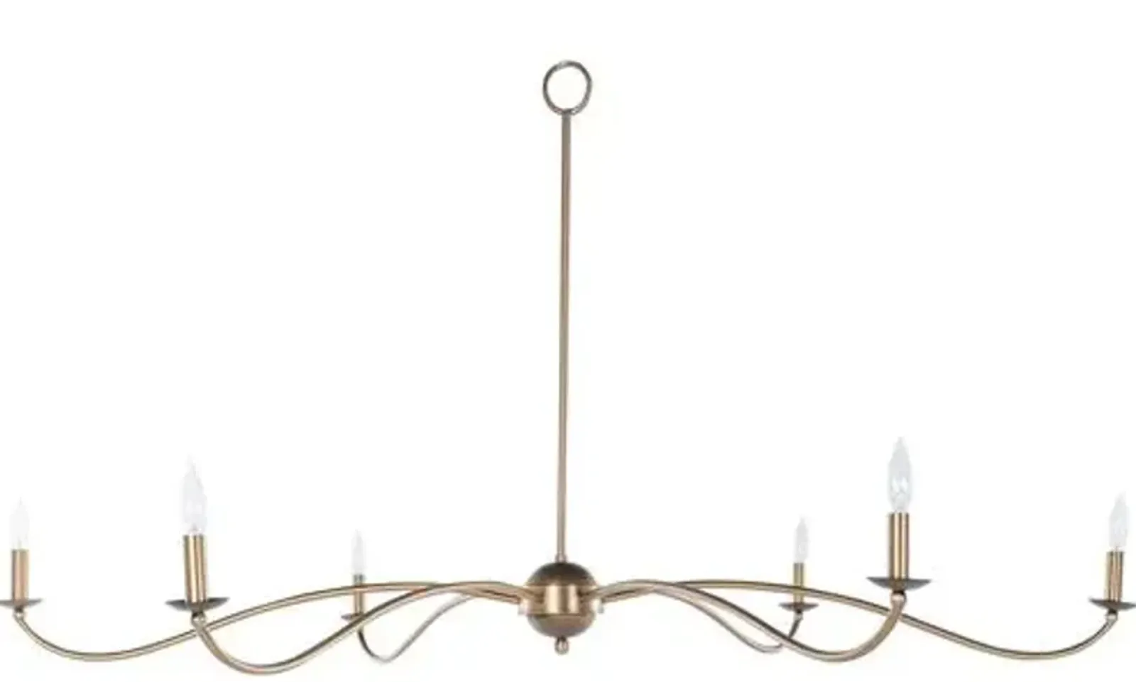 Irvine Chandelier - Rubbed Bronze/Antique Brass - Gabby - Gold