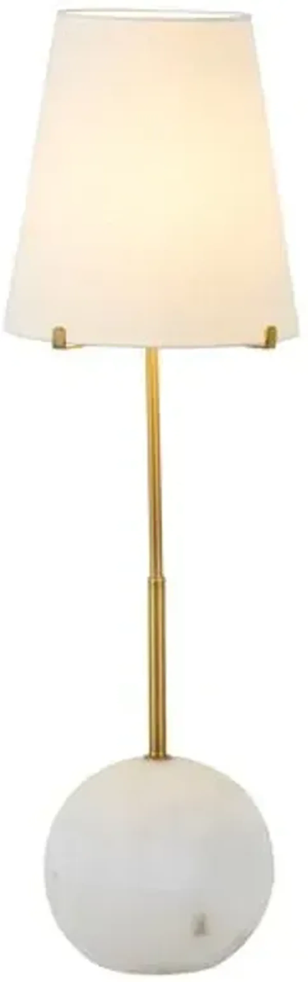 Janie Alabaster Table Lamp - Antique Gold - Gabby