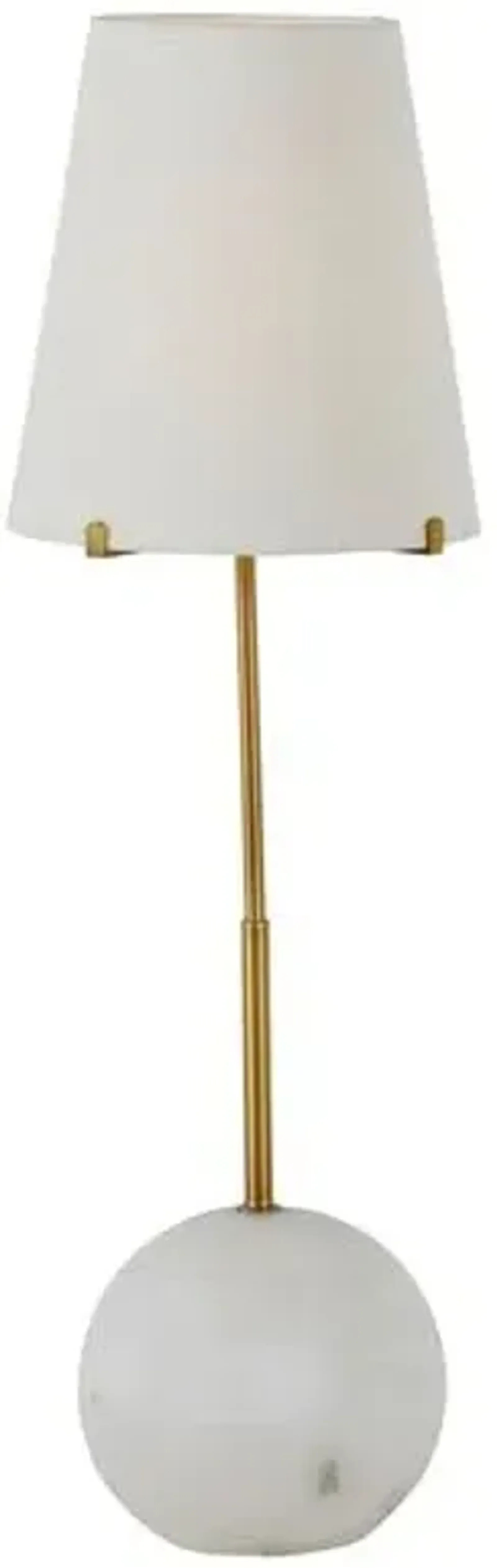 Janie Alabaster Table Lamp - Antique Gold - Gabby