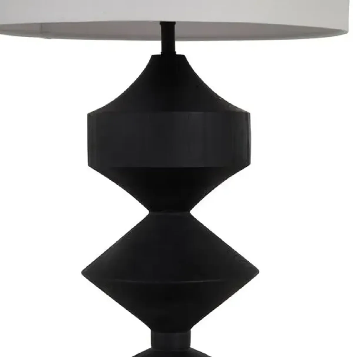 Maddox Table Lamp - Plaster Black - Gabby