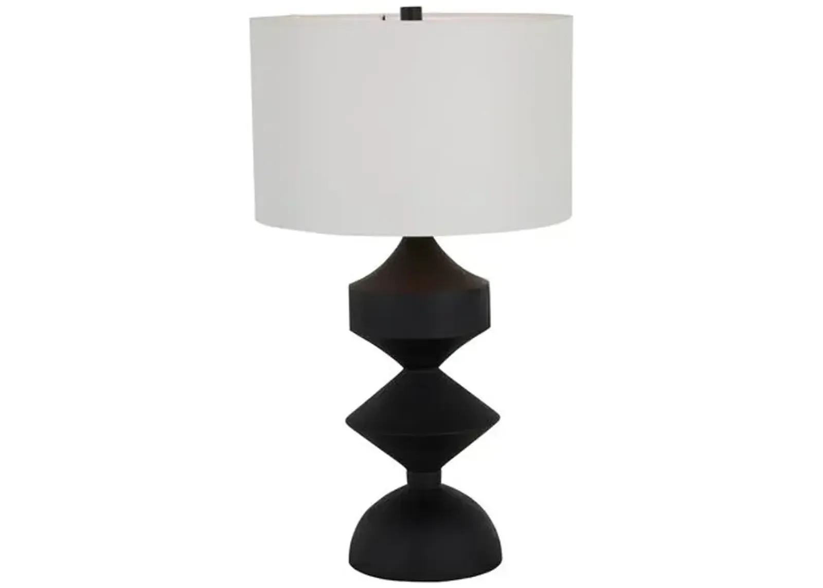 Maddox Table Lamp - Plaster Black - Gabby