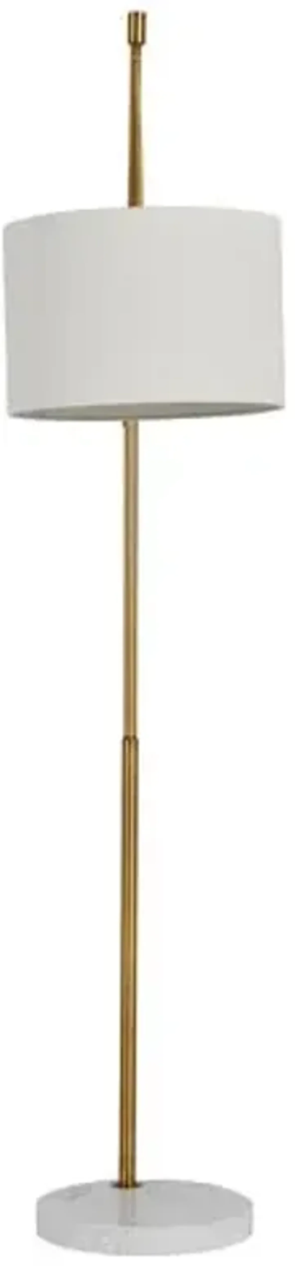 Fulton Floor Lamp - Antique Gold - Gabby