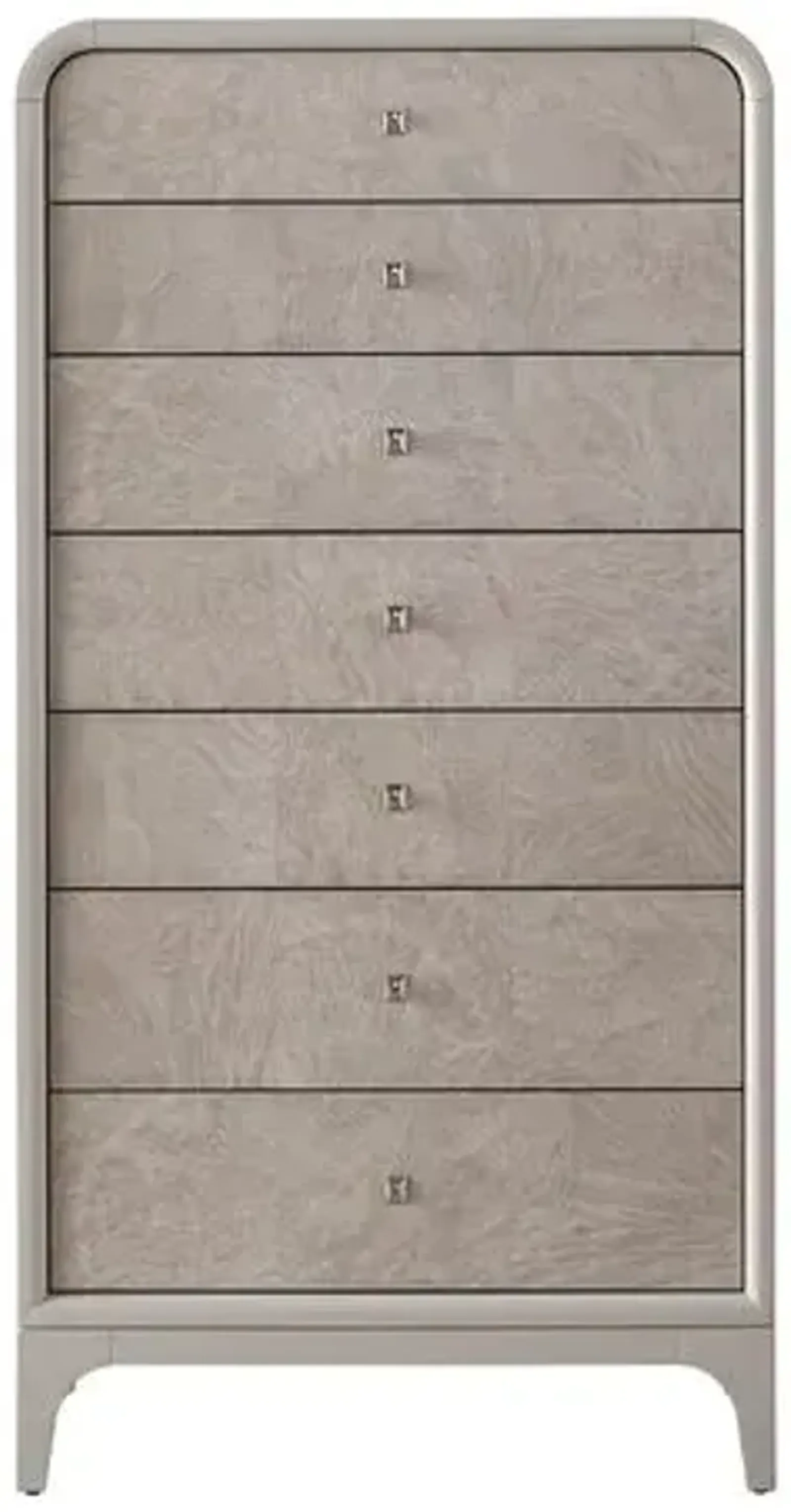 Tranquility Immersion 7-Drawer Burl Tall Chest - Gray Moonstone - Miranda Kerr Home