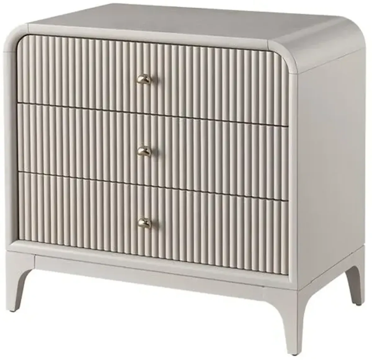 Tranquility Elevation 3-Drawer Nightstand - Gray Moonstone - Miranda Kerr Home