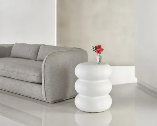 Tranquility Enlightenment Side Table, Milky Mushroom