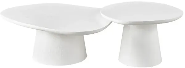 Tranquility Nesting Cocktail Tables, Milky Mushroom