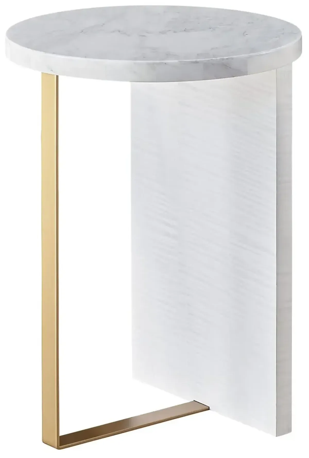 Tranquility Reverie Round Accent Table, Blanc Sycamore