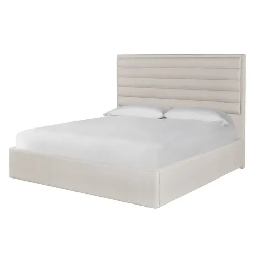 Tranquility Upholstered Bed - Cottony Ivory - Miranda Kerr Home