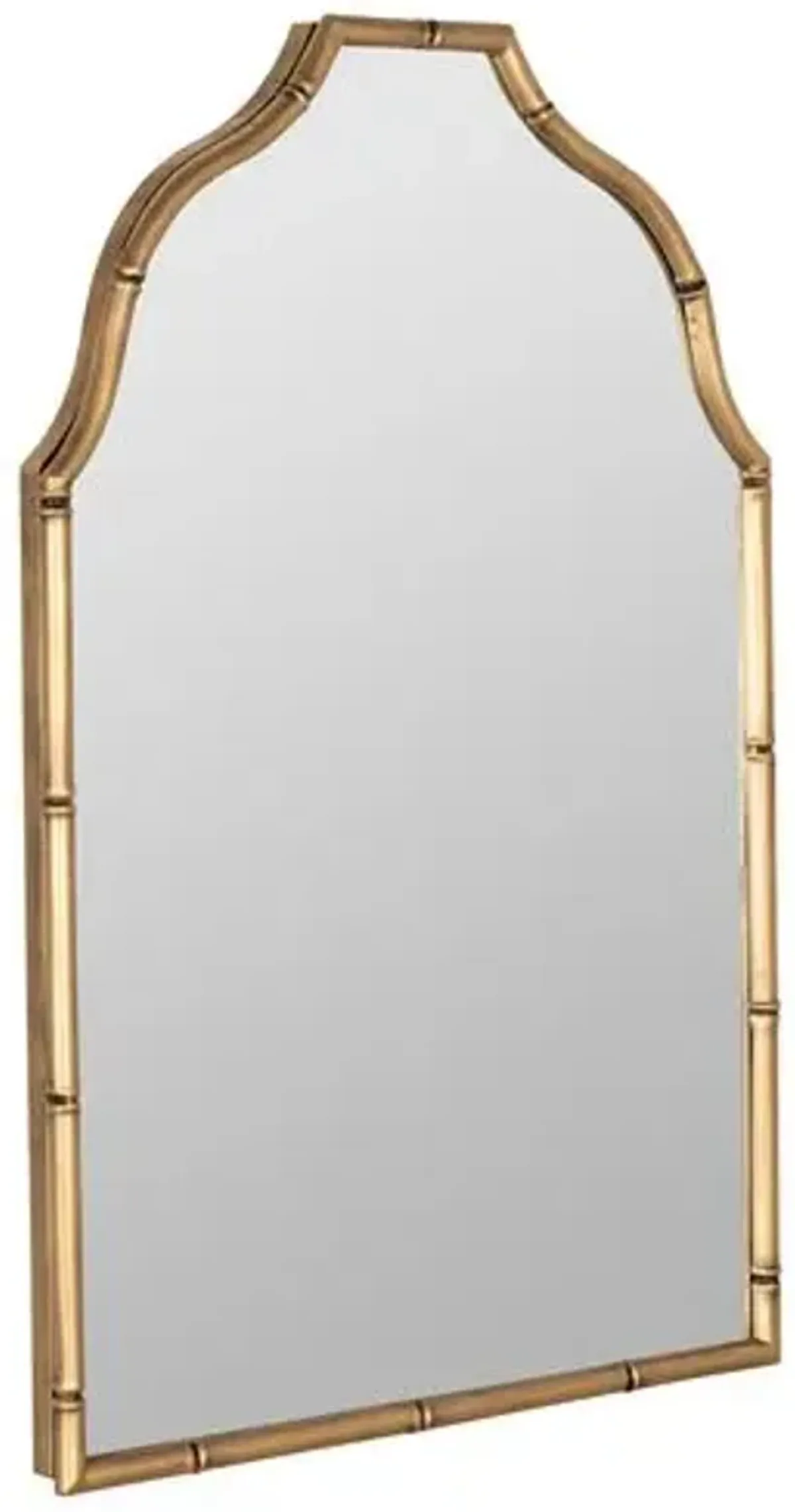 Claire Bamboo Wall Mirror - Gold