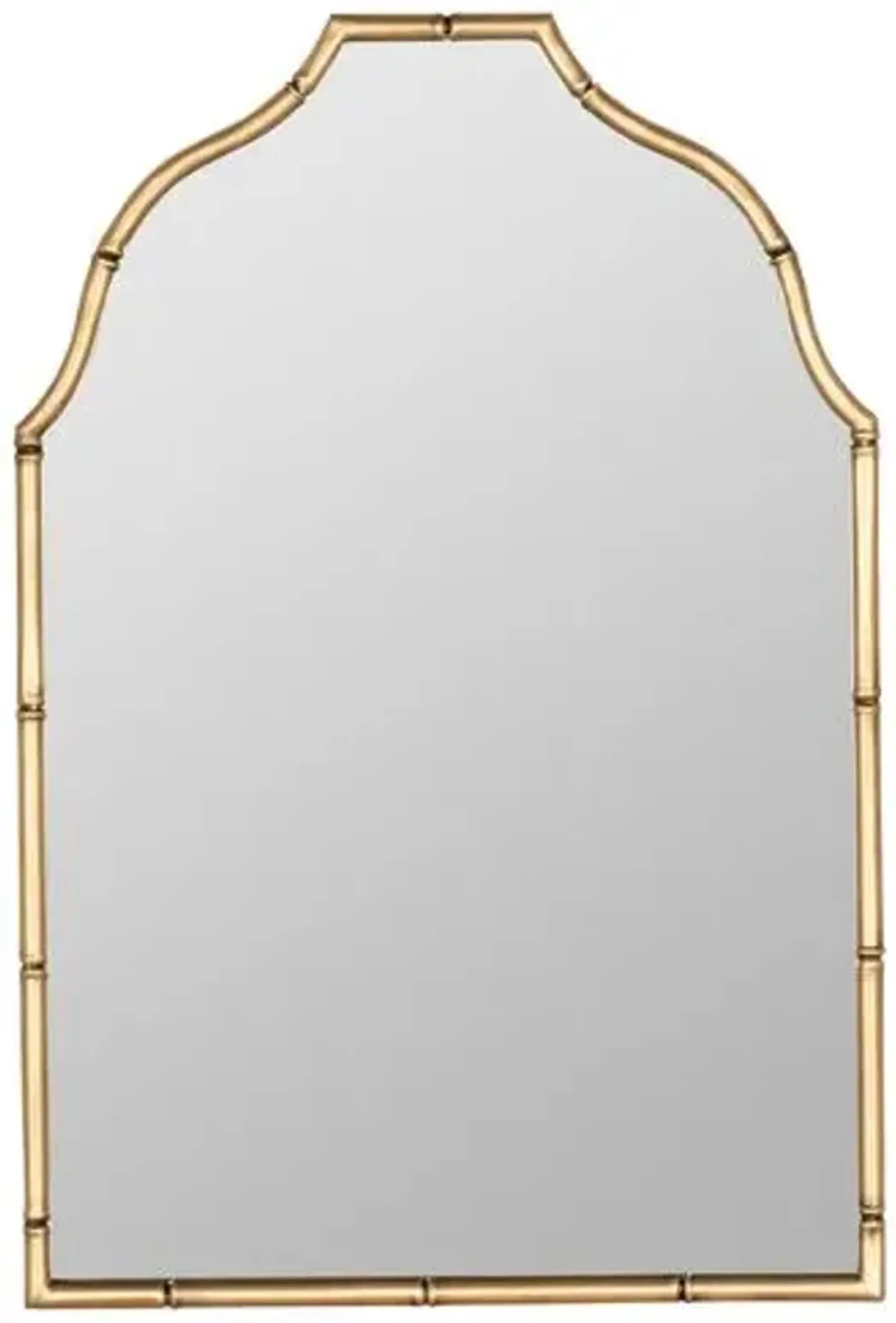 Claire Bamboo Wall Mirror - Gold