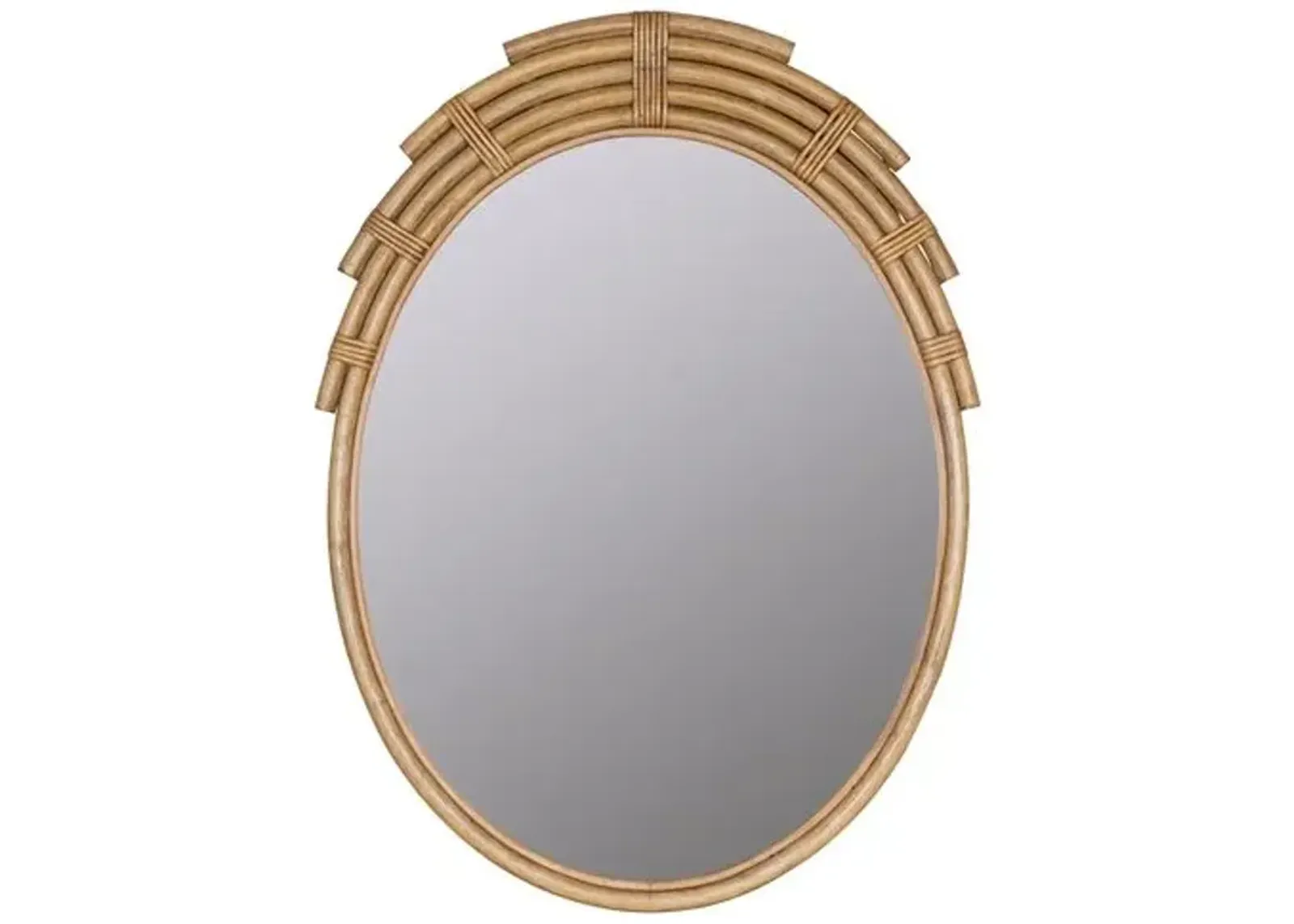 Derek Rattan Wall Mirror - Natural