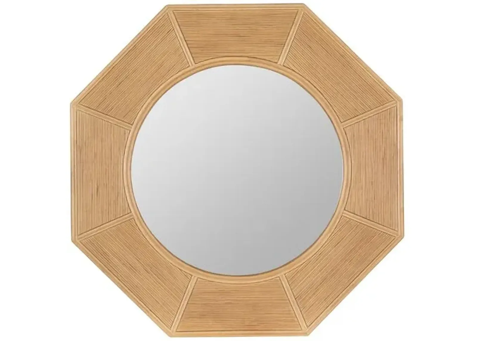 Kira Octagonal Wall Mirror - Natural