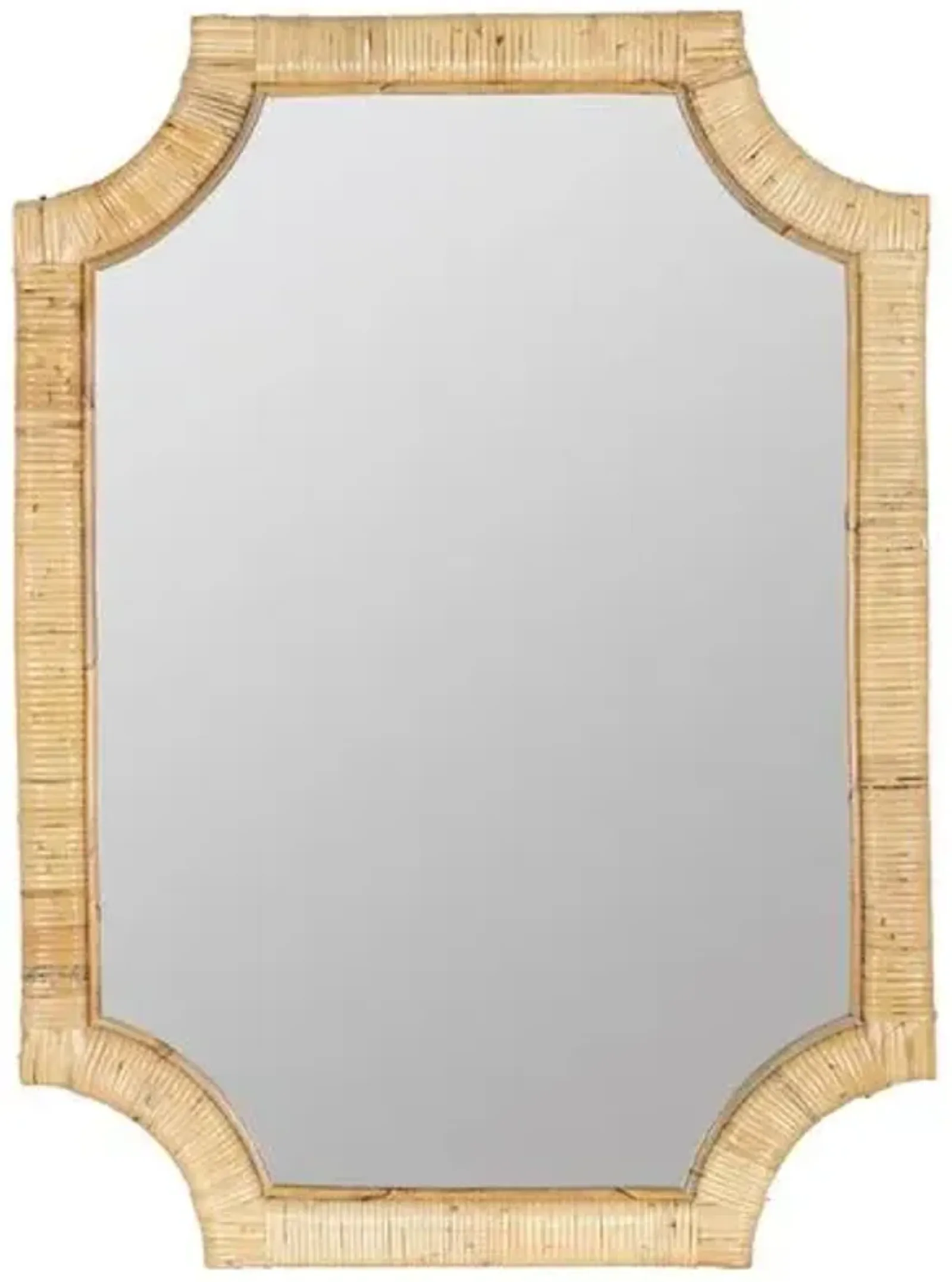 Leah Rattan Wall Mirror - Natural