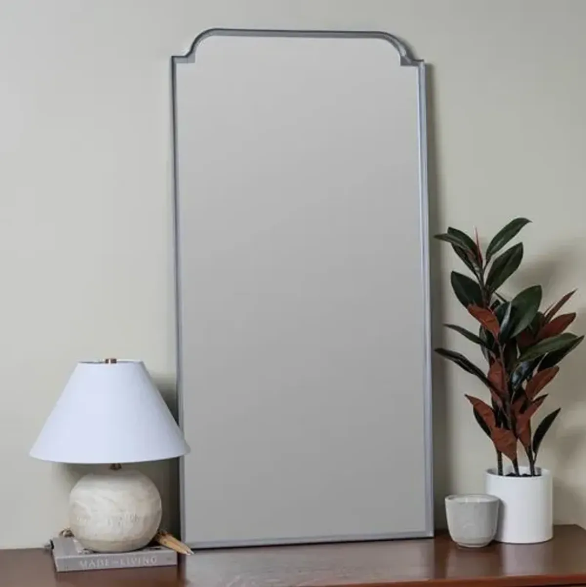 Penelope Floor Mirror - Silver