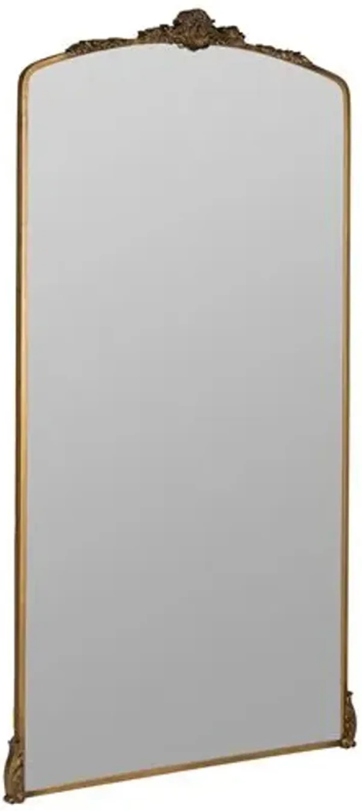 Arabella Ornate Floor Mirror - Antique Gold