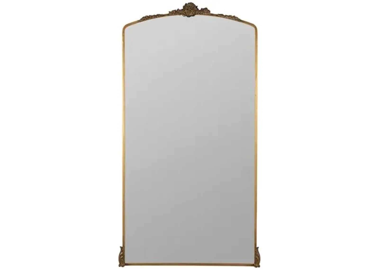 Arabella Ornate Floor Mirror - Antique Gold