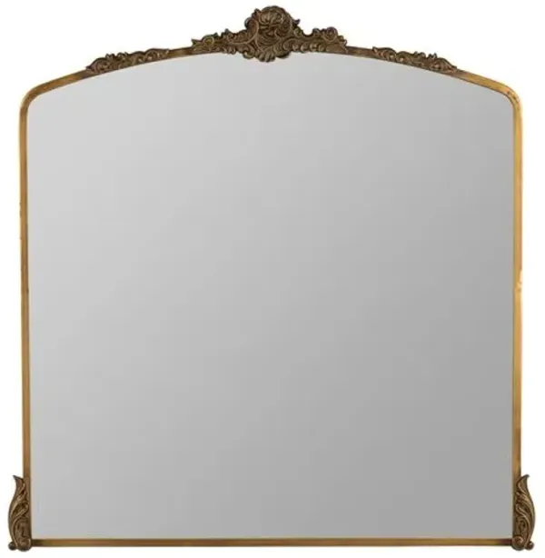Arabella Ornate Mantle Mirror - Antique Gold