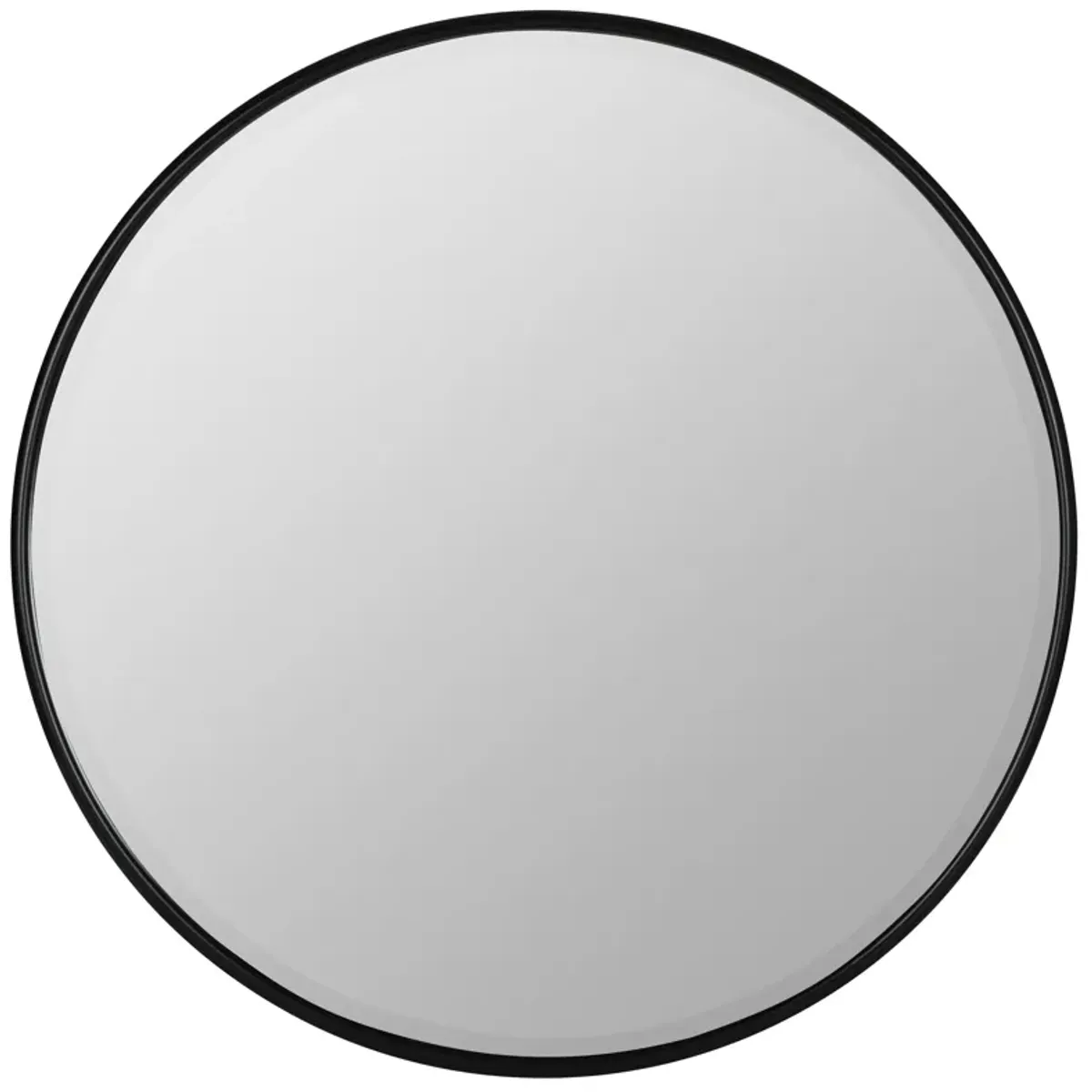 Jemma Round Wall Mirror - Matte Black