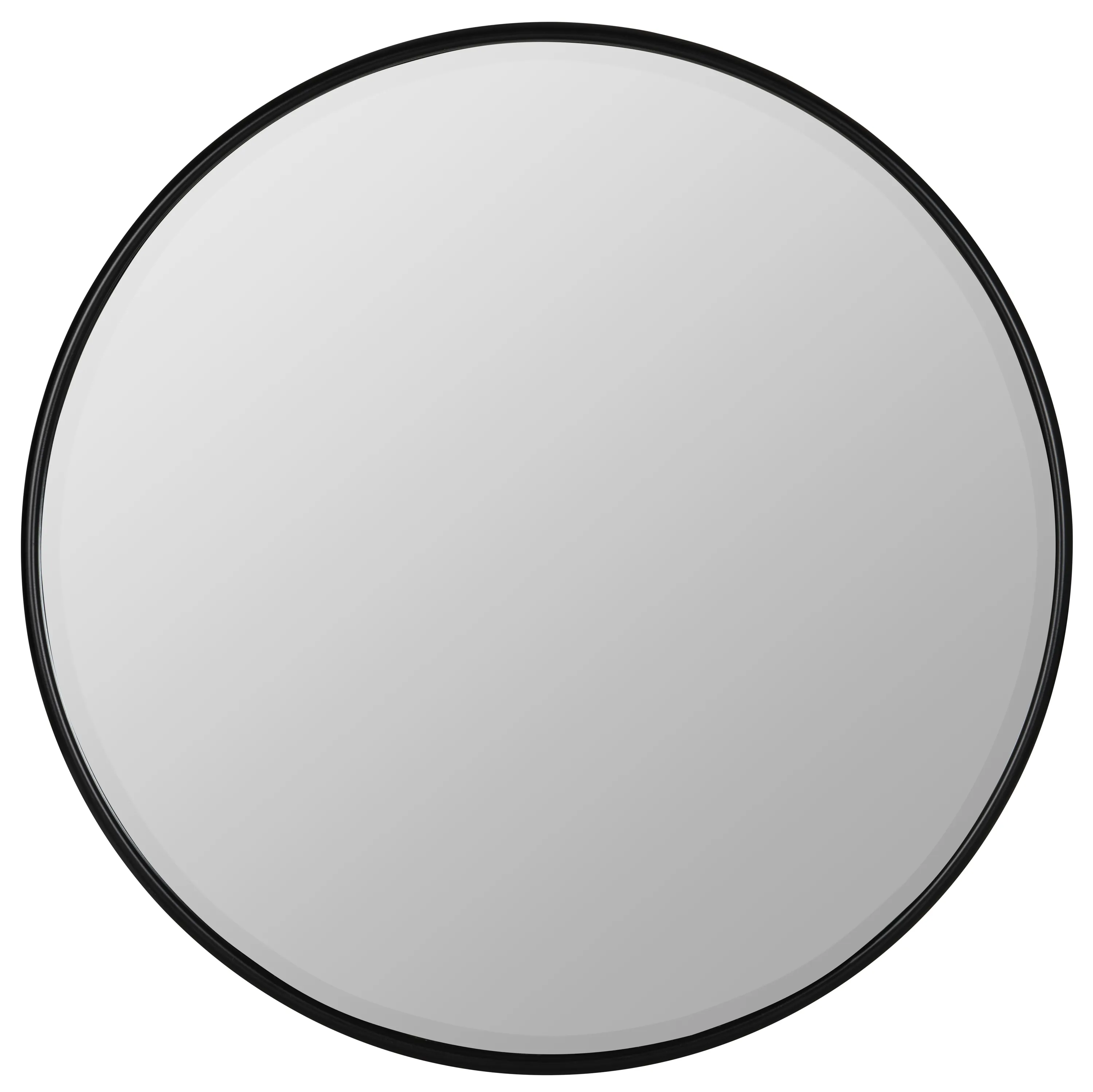 Jemma Round Wall Mirror - Matte Black