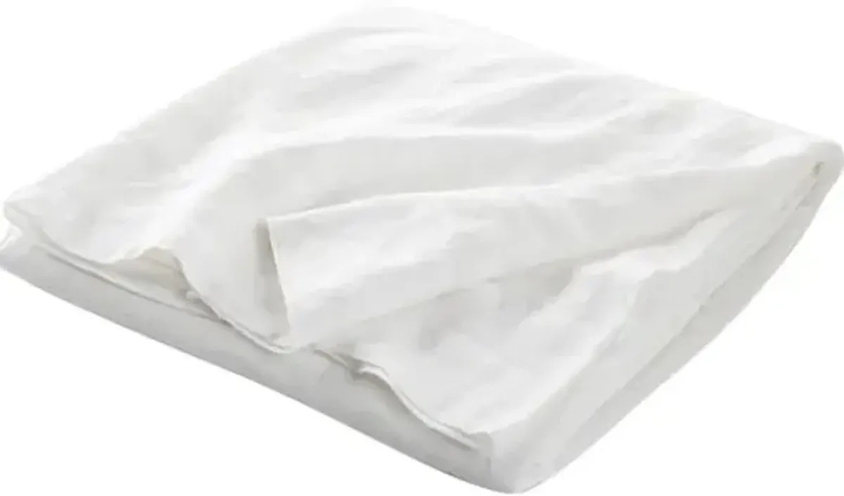 Linen Sheet Set - Pom Pom at Home - White, 300 Thread Count, Egyptian Cotton Sateen, Soft and Luxurious