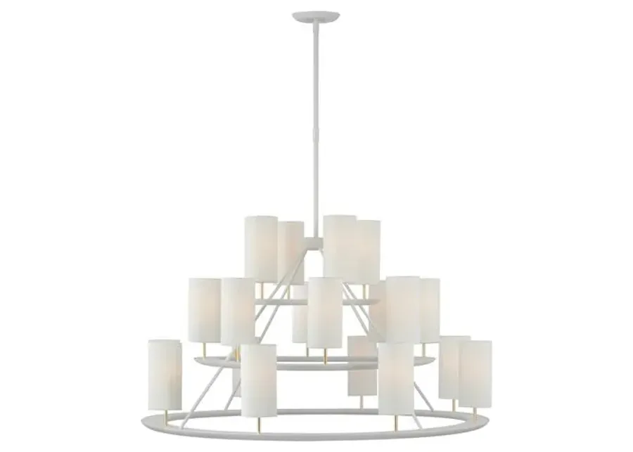 Visual Comfort - Trevi XL 3-Tier Chandelier - White