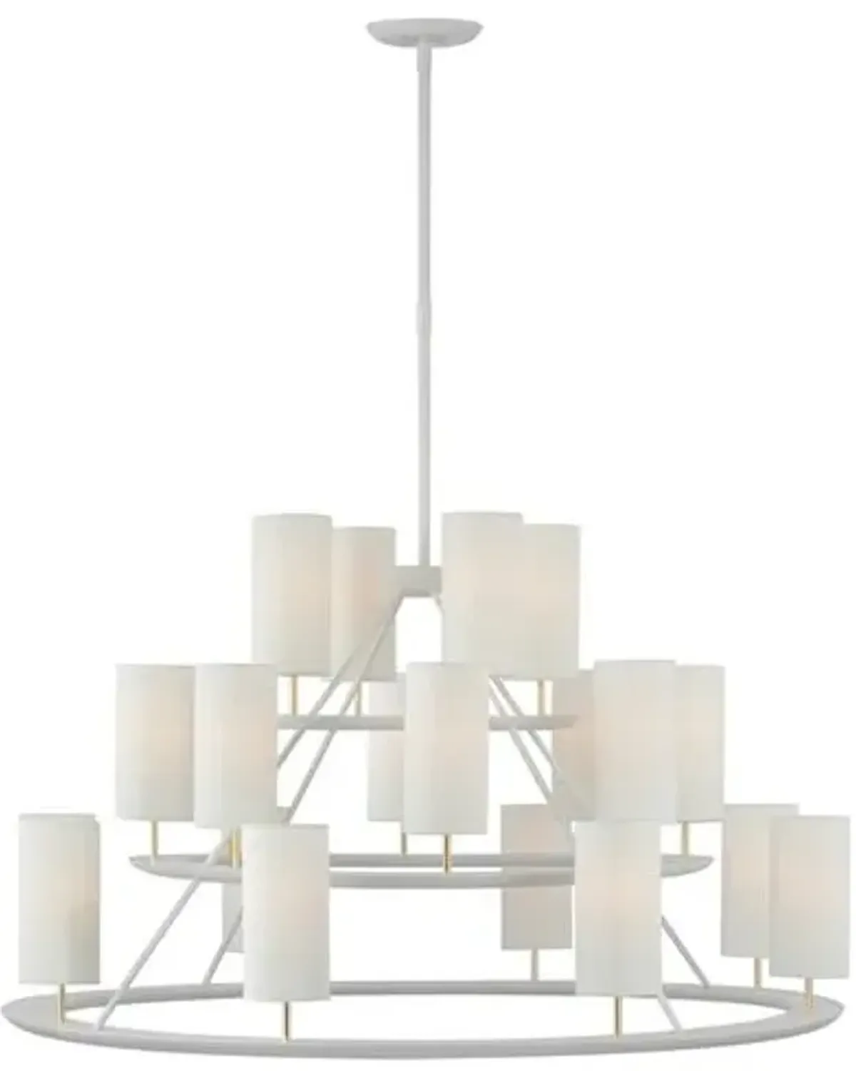 Visual Comfort - Trevi XL 3-Tier Chandelier - White