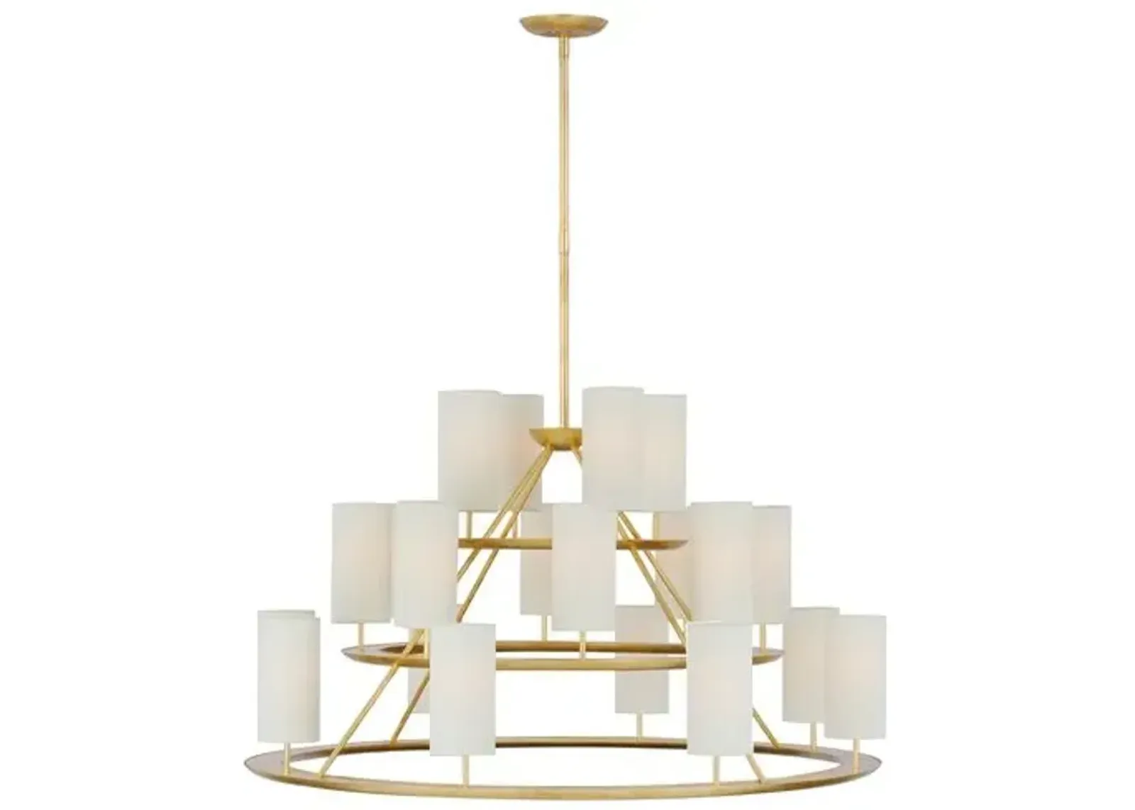 Visual Comfort - Trevi XL 3-Tier Chandelier - Gold