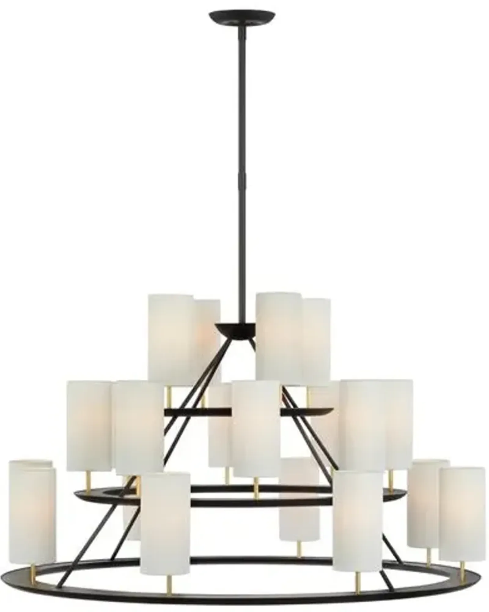 Visual Comfort - Trevi XL 3-Tier Chandelier - Black