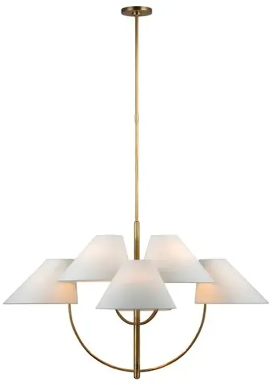 Visual Comfort - Kinsley Large Two-Tier Chandelier - Gold